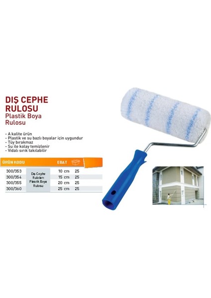 Profesyonel Dış Cephe Rulo Fırça – 20 Cm, Yüksek Kaplama Gücü modelleri