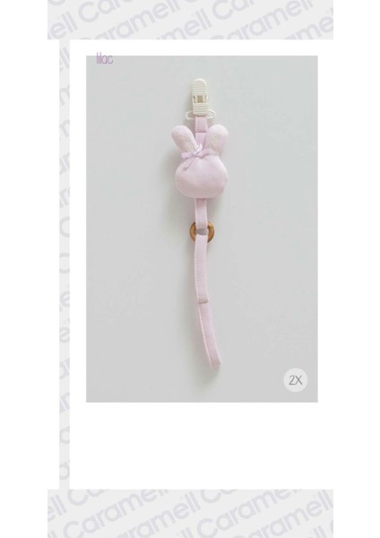 My Baby Kumsal Tavşanlı Emzik Askısı 1789 lila modelleri