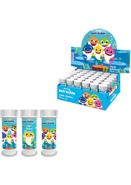 LPB6300 Balonevi, Baby Shark Köpük Balon 36'lı Kutu