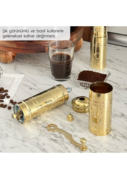 Glıos Pirinç Karabiber, Kahve, Çörek Otu Ve Haşhaş El Değirmeni Öğütücü Grinder 23 Cm fırsatları