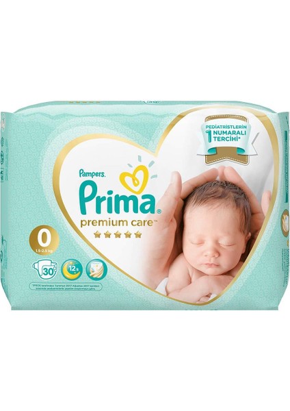 Prima Premium Care Bebek Bezi 0 Beden Prematüre 30 Adet fiyatları