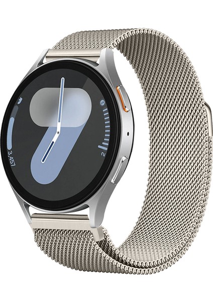 Samsung Galaxy Watch 4 5 6 7 Seri 40 42 43 44 46 47MM Uyumlu Manyetik Milanese Loop Metal Kordon