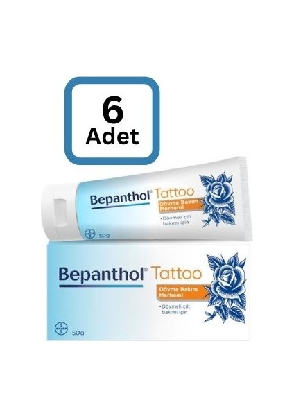 Tattoo Dövme Bakım Merhemi 50 gr 6 Adet