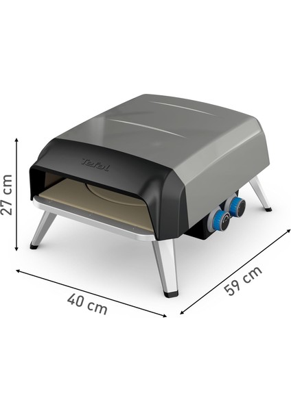 Pizza Pronto Gazlı Dış Mekan Pizza Fırını | 400°C Isıya Kadar, 90 Saniyede Pişirme, Pizzataşı & Kürek Dahil modelleri