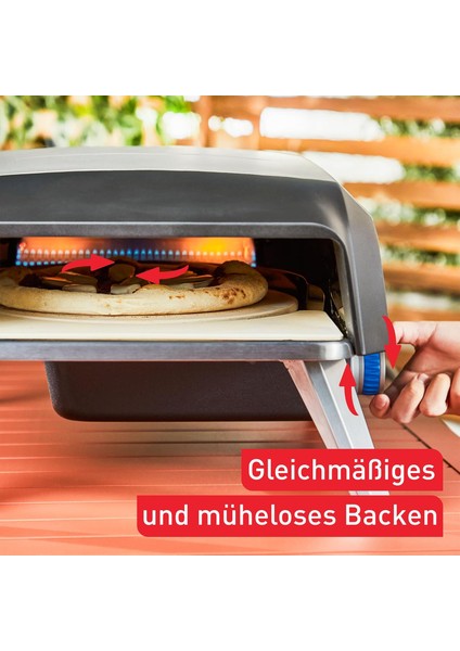 Pizza Pronto Gazlı Dış Mekan Pizza Fırını | 400°C Isıya Kadar, 90 Saniyede Pişirme, Pizzataşı & Kürek Dahil fırsatları