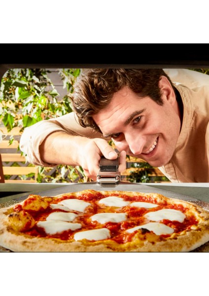 Pizza Pronto Gazlı Dış Mekan Pizza Fırını | 400°C Isıya Kadar, 90 Saniyede Pişirme, Pizzataşı & Kürek Dahil