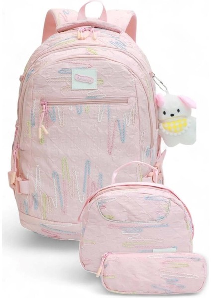 Ithal Aksesuarlı 6 Bölmeli Termal Beslenmeli Kalemlikli Ilkokul Sırt Çantası 14SYG30