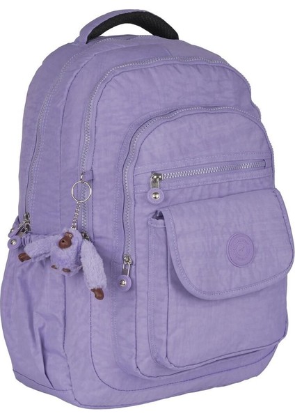 6 Bölmeli Aksesuarlı Su Itici Kumaş Ortaokul-Lise Sırt Çantası 16SYG20