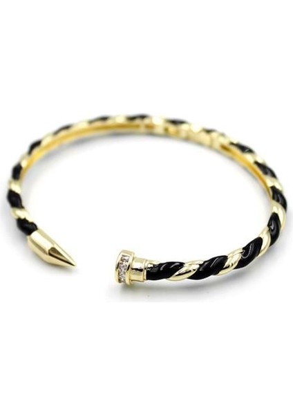 Mineli Çivi Bilezik - Siyah fiyatları