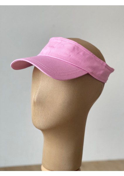%100 Pamuk Sporcu Koşu Tenis Vizör Şapka Arka Kısmı Ayarlanabilir Unisex Vizör Şapka