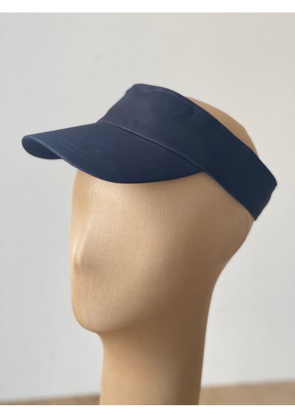 %100 Pamuk Sporcu Koşu Tenis Vizör Şapka Arka Kısmı Ayarlanabilir Unisex Vizör Şapka