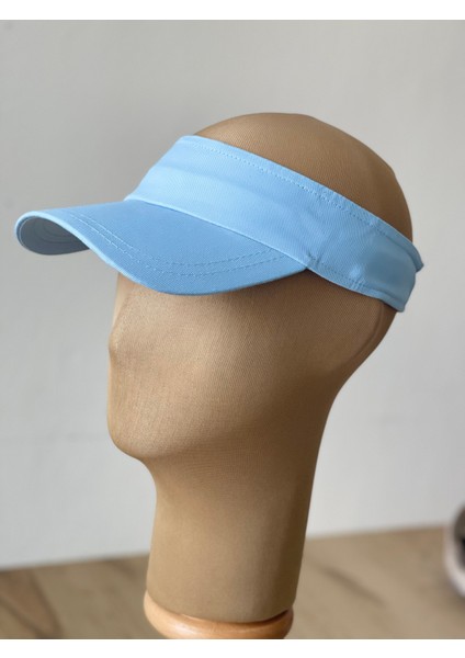 %100 Pamuk Sporcu Koşu Tenis Vizör Şapka Arka Kısmı Ayarlanabilir Unisex Vizör Şapka