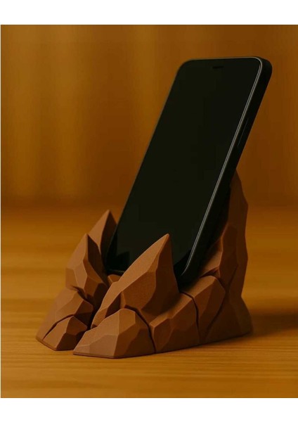 Kaya Tasarımlı Telefon Standı