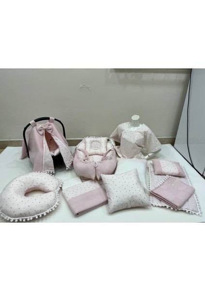 Pembe Çok Amaçlı Babynest , Puset Örtüsü ve Minderi , Alt Açma ve Battaniye, Nevresim Takımı 15'li Set fiyatları