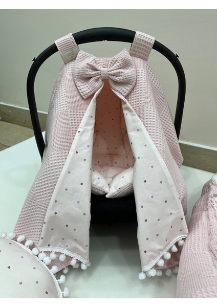 Pembe Çok Amaçlı Babynest , Puset Örtüsü ve Minderi , Alt Açma ve Battaniye, Nevresim Takımı 15'li Set modelleri