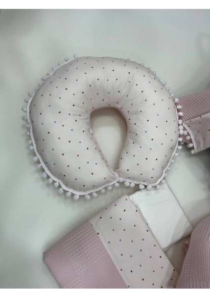 Pembe Çok Amaçlı Babynest , Puset Örtüsü ve Minderi , Alt Açma ve Battaniye, Nevresim Takımı 15'li Set