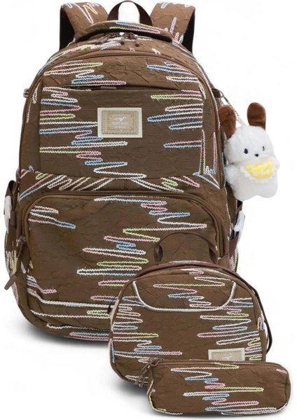 Ithal Aksesuarlı 6 Bölmeli Termal Beslenmeli Kalemlikli Ilkokul Sırt Çantası 14SYG30