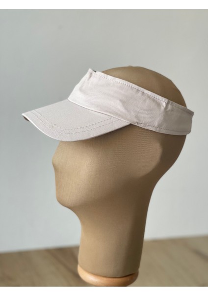 %100 Pamuk Sporcu Koşu Tenis Vizör Şapka Arka Kısmı Ayarlanabilir Unisex Vizör Şapka
