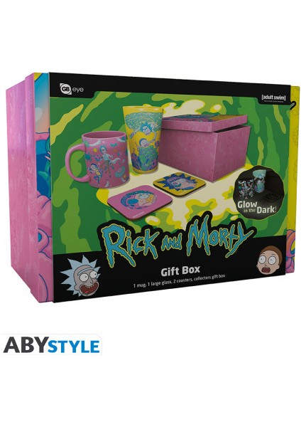 Abystyle - Rıck And Morty - Pck Glass Xxl +Mug+ 2 Coasters"pattern" - Hediye Seti - GFB0105 indirimleri