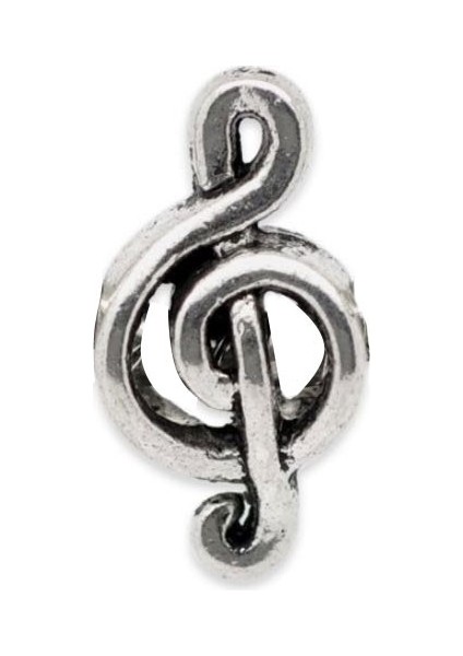 Hediyelik Nota Kolye Ucu Gümüş Kaplama Nku