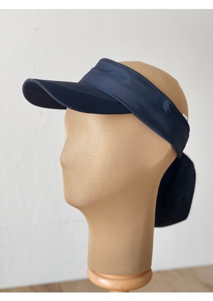 Üstü Açılır Fermuarlı ( Arka Kısmı Ayarlanbilir )Sporcu Koşu Tenis Şapkası Vizör Şapka (Siyah Renk) fiyatları