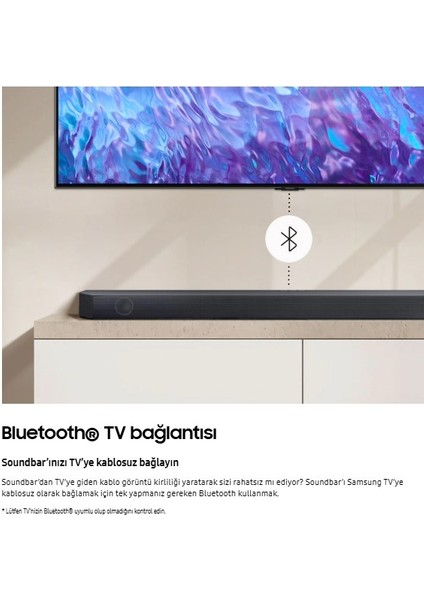 3.1.2 Kanal Ile Her Yönden Kusursuz 3 Boyutlu Ses Q Serisi Dolby Atmos Ve Dts:x 360w Soundbar & Ev Sinema Sıstemıhw-Q600c + Hdmı Kablosu ( Samsung Türkiye İadeli )