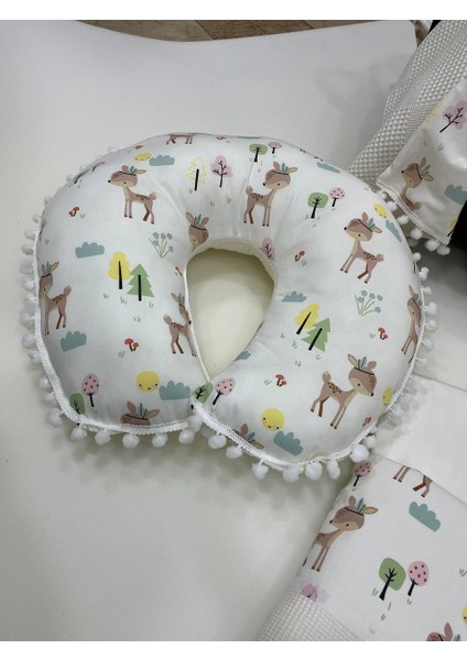 Krem Çok Amaçlı Babynest , Puset Örtüsü ve Minderi , Alt Açma ve Battaniye, Nevresim Takımı 15'li Set