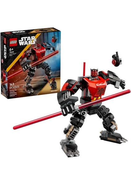 75411 LEGO Star Wars - Darth Maul Robotu 143 Parça +6 Yaş