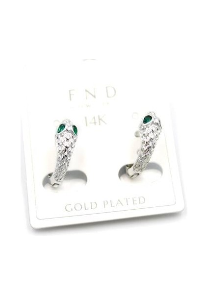 Yılan Küpe - Gümüş