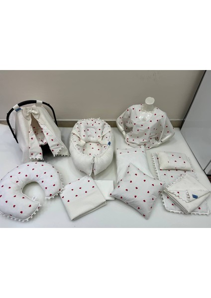 Krem Çok Amaçlı Babynest , Puset Örtüsü ve Minderi , Alt Açma ve Battaniye, Nevresim Takımı 15'li Set fiyatları