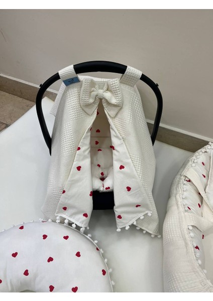 Krem Çok Amaçlı Babynest , Puset Örtüsü ve Minderi , Alt Açma ve Battaniye, Nevresim Takımı 15'li Set modelleri