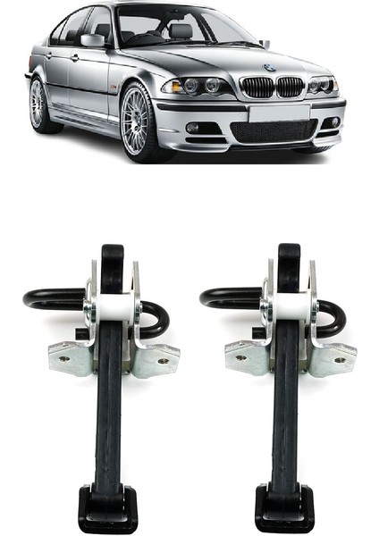 Bmw 3 Serisi E46 1997-2006 Uyumlu Ön Kapı Gergisi Sağ + Sol Takım 2 Adet 51218160959