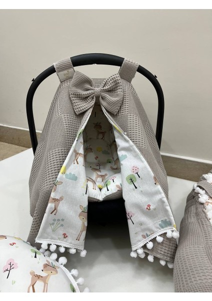 Kahverengi Çok Amaçlı Babynest , Puset Örtüsü ve Minderi , Alt Açma ve Battaniye, Nevresim Takımı 15'li Set modelleri