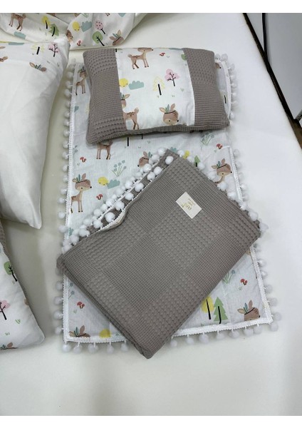 Kahverengi Çok Amaçlı Babynest , Puset Örtüsü ve Minderi , Alt Açma ve Battaniye, Nevresim Takımı 15'li Set indirimleri