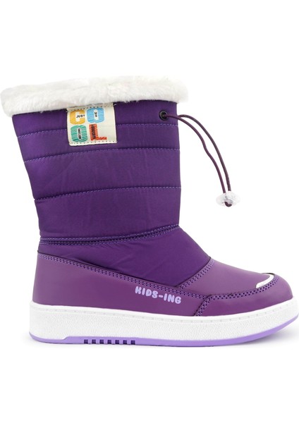 Havana Kürklü Fermuarlı Kız Çocuk Kar Bot