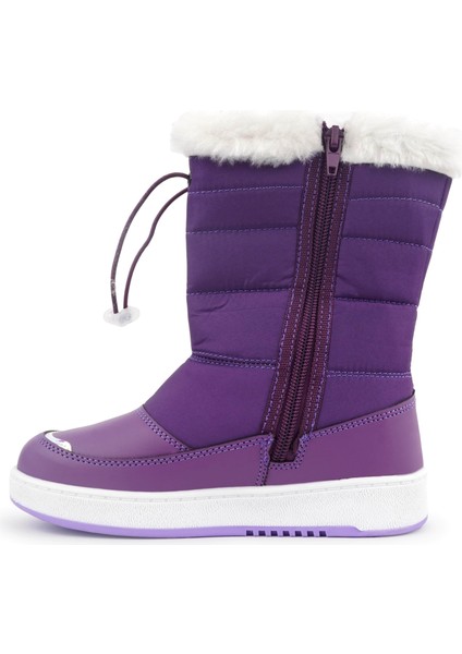 Havana Kürklü Fermuarlı Kız Çocuk Kar Bot modelleri