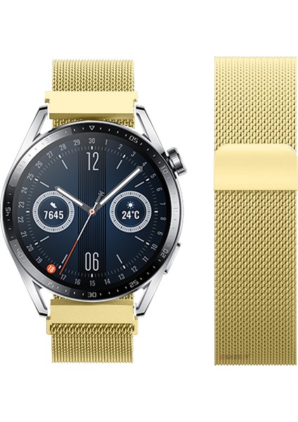Huawei Watch Gt3 46MM Gt3 Pro 46MM Gt2 46MM Gt2 Pro 46MM Uyumlu Manyetik Milanese Loop Metal Kordon modelleri