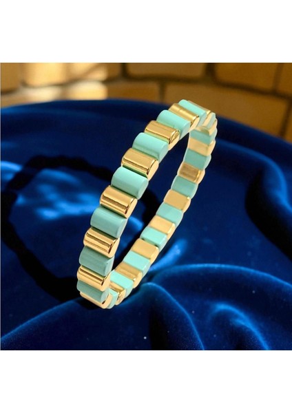 Kadın Porselen Lastik Misina Bileklik