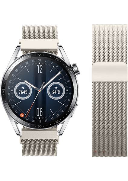 Huawei Watch Gt3 46MM Gt3 Pro 46MM Gt2 46MM Gt2 Pro 46MM Uyumlu Manyetik Milanese Loop Metal Kordon modelleri