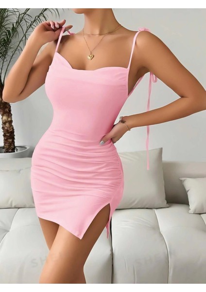 Pembe Kadın Clup Elbisesi 6675 modelleri