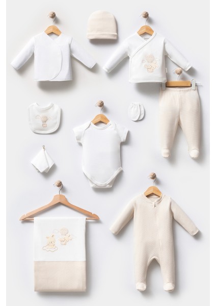 My Baby Kumsal % 100 Coton 10 Lu Hastane Çıkışı Yeni Sevimli Balonlu Tavşan Desenli 10110 indirimleri