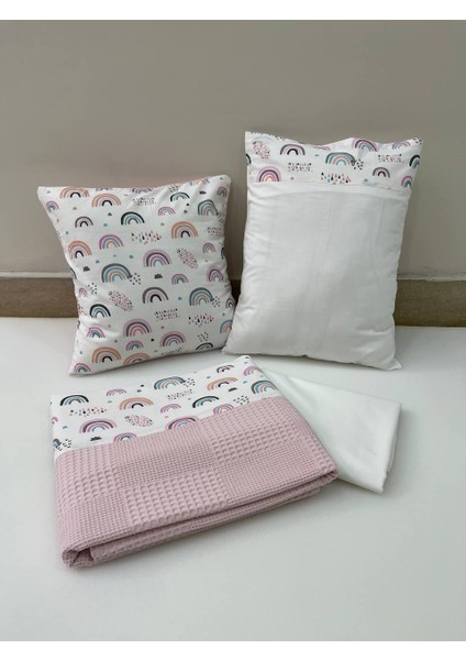 Pembe , Çocuk Çok Amaçlı Poplin ,pikeli ve Ponponlu Nevresim Takımı 6'lı Set fiyatları