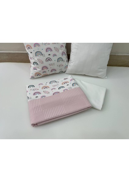 Pembe , Çocuk Çok Amaçlı Poplin ,pikeli ve Ponponlu Nevresim Takımı 6'lı Set modelleri