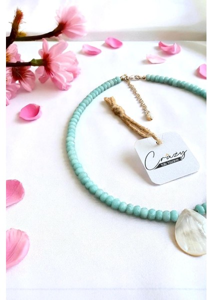 Amazonit & Doğaltaşlı 925 Ayar Gümüş Malzemeli Kadın Kolye modelleri