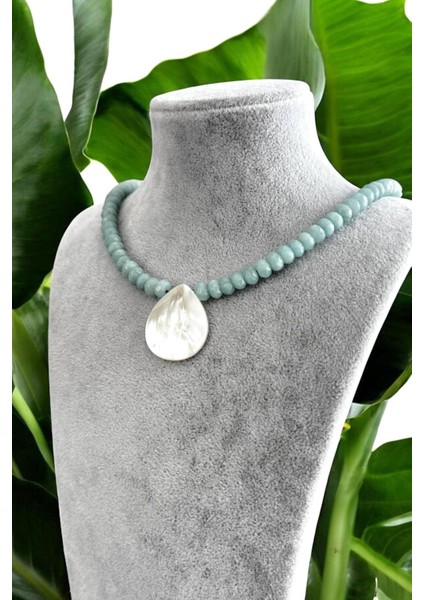 Amazonit & Doğaltaşlı 925 Ayar Gümüş Malzemeli Kadın Kolye fırsatları