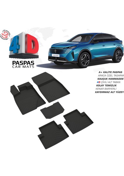Peugeot 3008 Hybrid 4d Havuzlu Paspas 2024 Model ve Sonrası