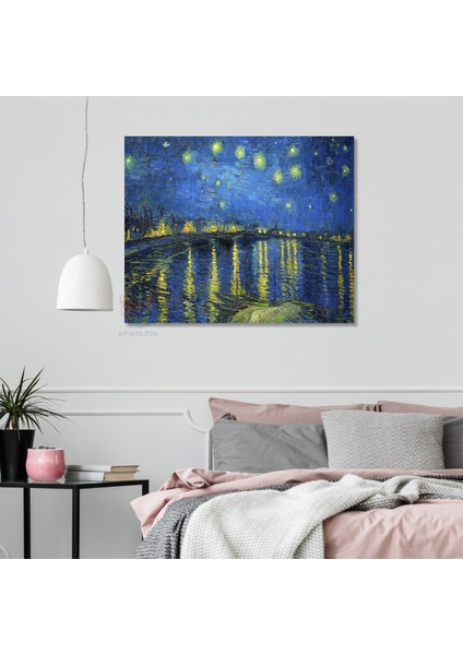 Kanvas Tablo Van Gogh Tablosu Ev Ofis Dekoru Yıldızlı Gece 3 Klasik Duvar Tablosu fiyatları
