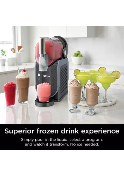 Slush ve Frozen Içecek Makinesi – 2,5l Kapasiteli, Milkshake & Frozen Juice Hazırlama, Sessiz Kompresörlü indirimleri