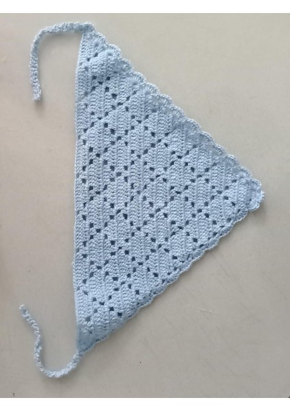 Çocuk Bandana Örgü pembe modelleri