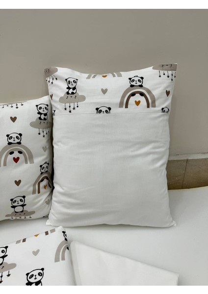 Krem , Çocuk Çok Amaçlı Poplin ,pikeli ve Ponponlu Nevresim Takımı 6'lı Set fırsatları